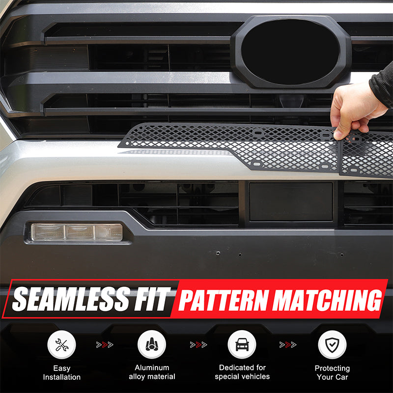 Front Grill Vent Mesh Cover Compatible with Toyota Tacoma 2024 2025 2026, Stainless Steel Car Exterior Protection Accessories