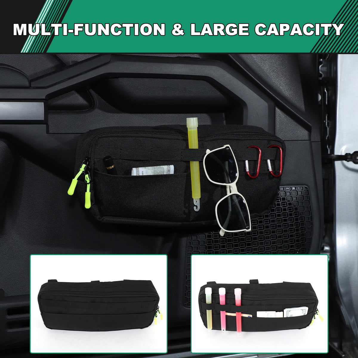 Front Door Storage Pocket Compatible with Toyota Tacoma 2024 2025 2026