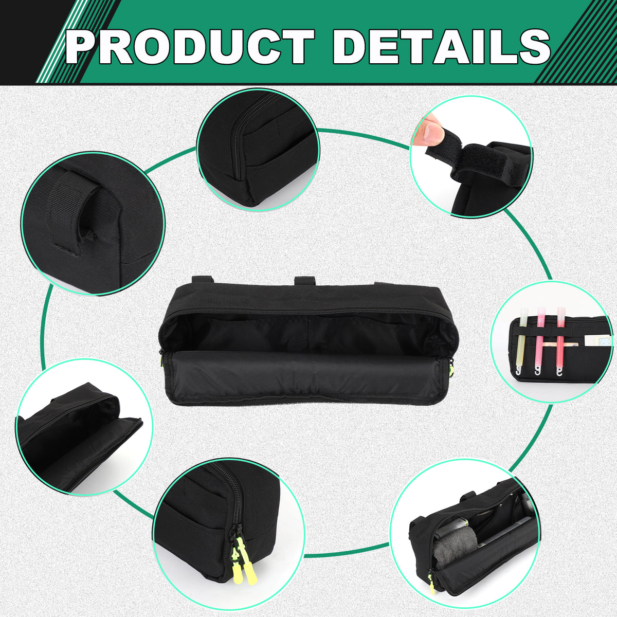 Front Door Storage Pocket Compatible with Toyota Tacoma 2024 2025 2026