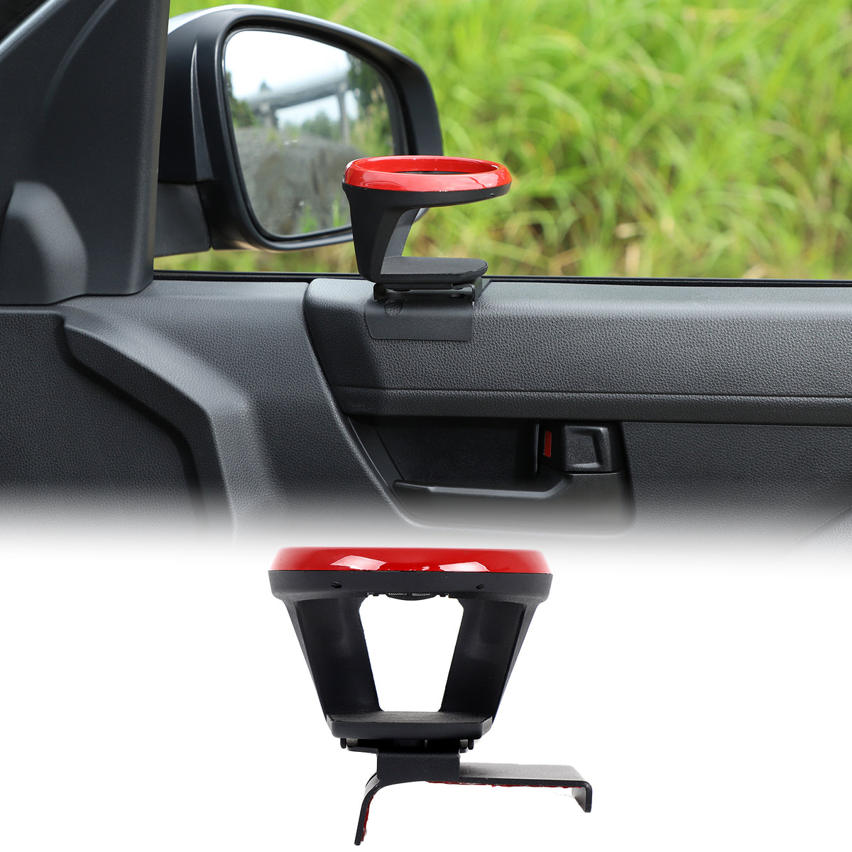 Car Cup Holder Compatible with Toyota Tacoma 2024-2026, Driver & Passenger Side Door Panel Cupholder Expander Organizer
