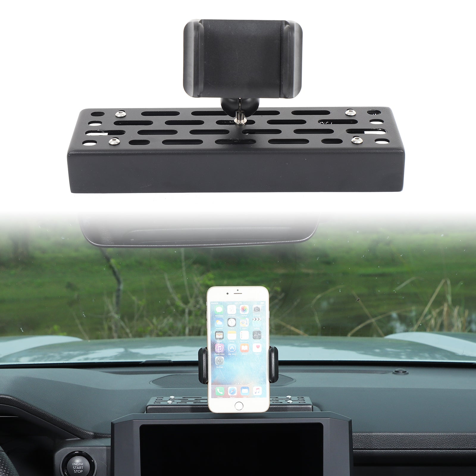 Multifunctional Car Phone Mount Compatible with Toyota Tacoma 2024 2025 2026