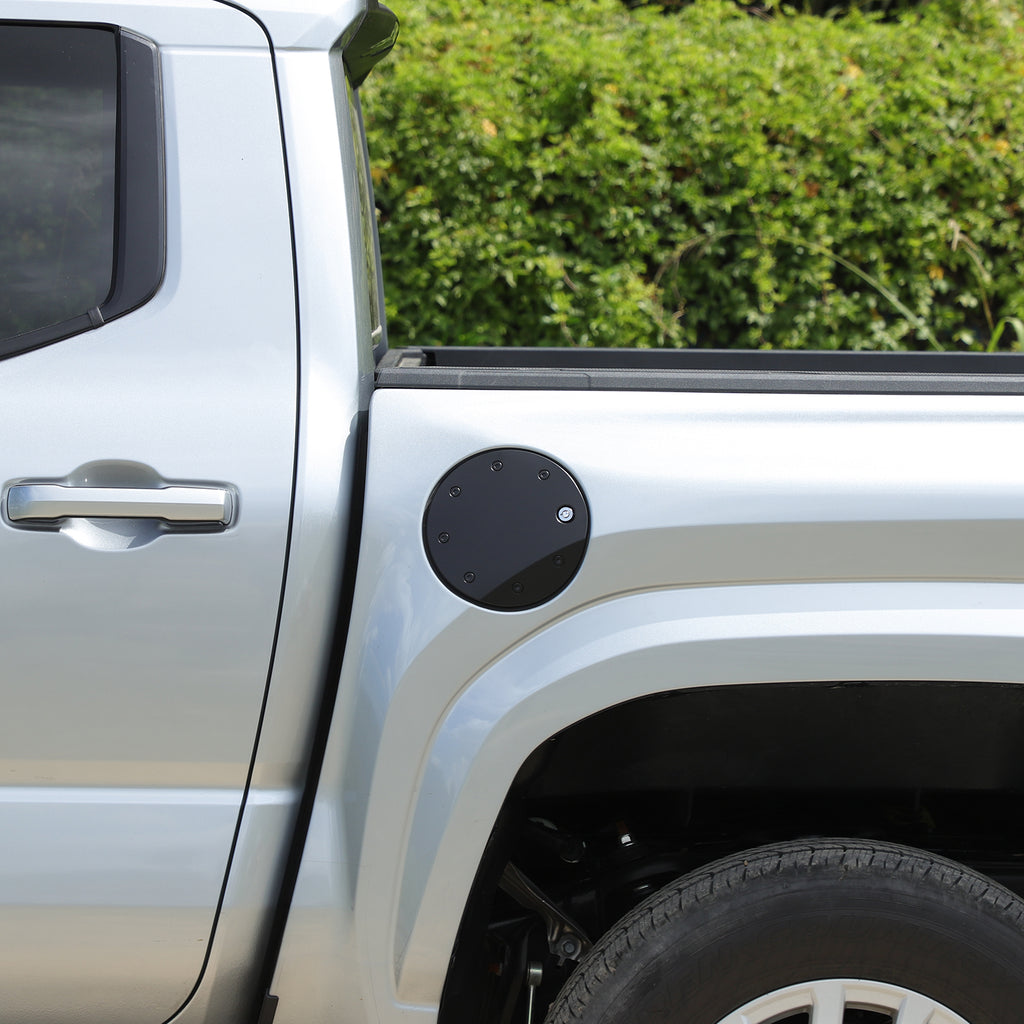 Fuel Filler Door Locking Gas Tank Cap Cover Compatible with 4th Gen Toyota Tacoma 2024 2025 2026, Not Suitable for 6ft Bed