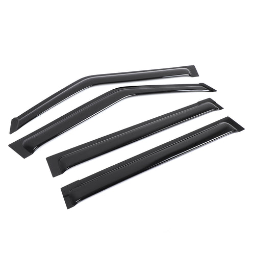 4pcs Original Window Visors Compatible with 2024+ BYD SHARK Extra Durable Tape-on, UV Protection Rain Guard, Dark Smoke, In-Channel Style, Original Vent Wind Deflector