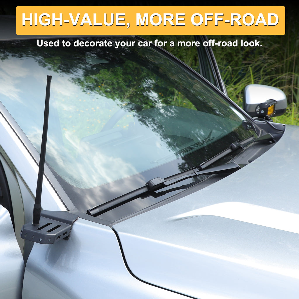 Car Hood Light Mount Bracket Compatible with Toyota Tacoma 2024-2026, Front Hood LED Pod Light Spotlight Work Light Mount Bracket Antenna Ditch Bracket Extension Accessories