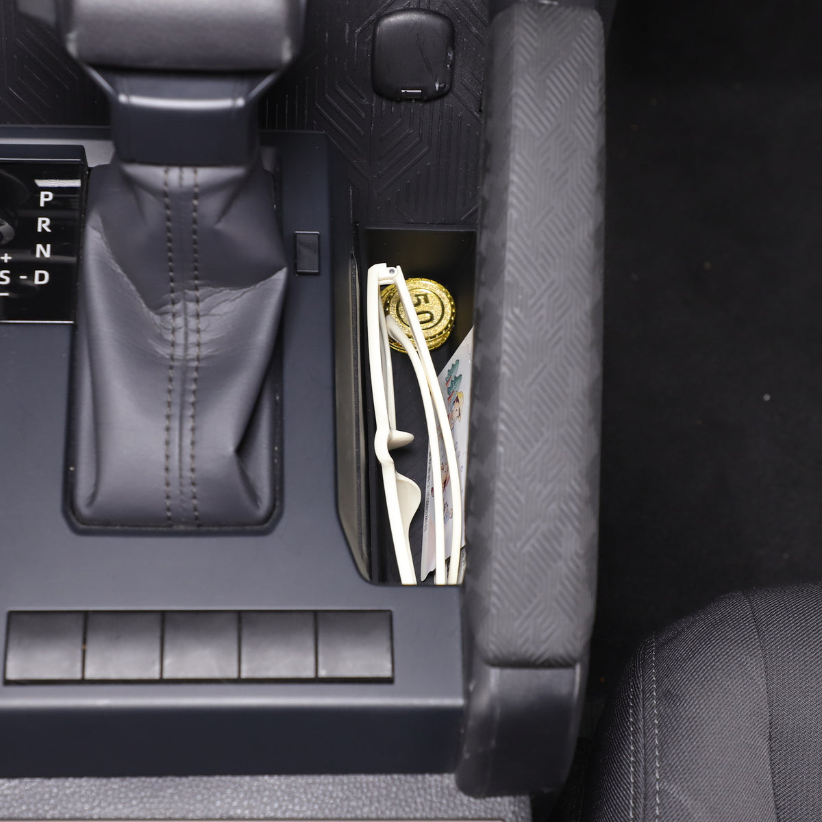 Gear Shift Storage Box Center Console Right Side Storage Box Compatible with Toyota Tacoma 2024-2026