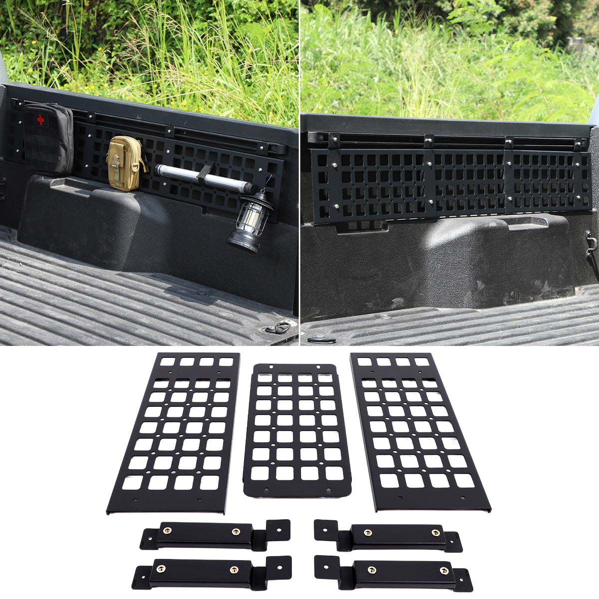 Side Molle Panel  Rack System Compatible with Toyota Tacoma 2024-2026 Cargo Storage Organizer Tools Rack