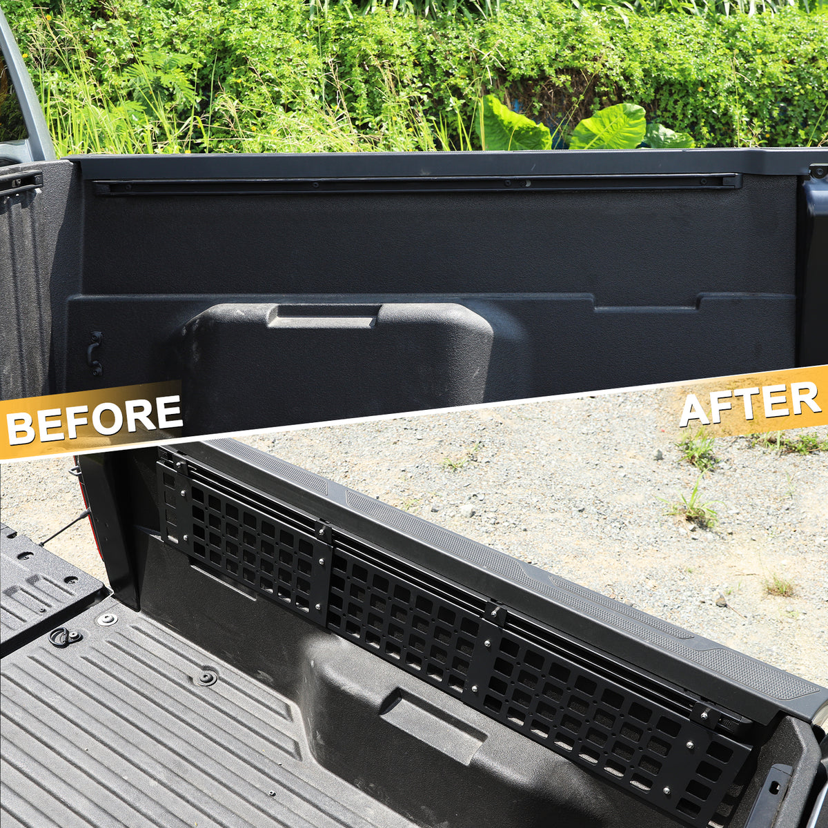 Side Molle Panel  Rack System Compatible with Toyota Tacoma 2024-2026 Cargo Storage Organizer Tools Rack