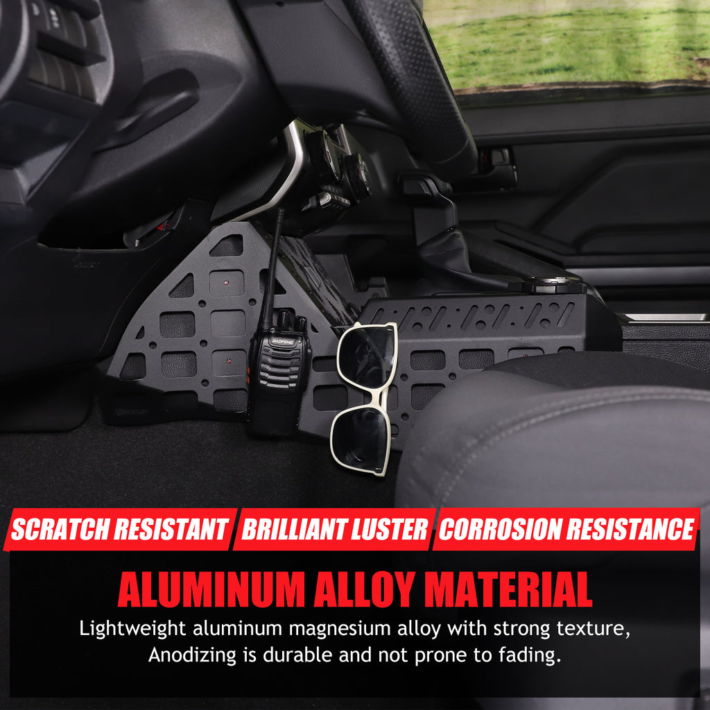 Center Console Side Storage Molle Compatible with Toyota Tacoma 2024 2025 2026 Gear Shifter Side Hanging Organizer Molle, 2Pcs