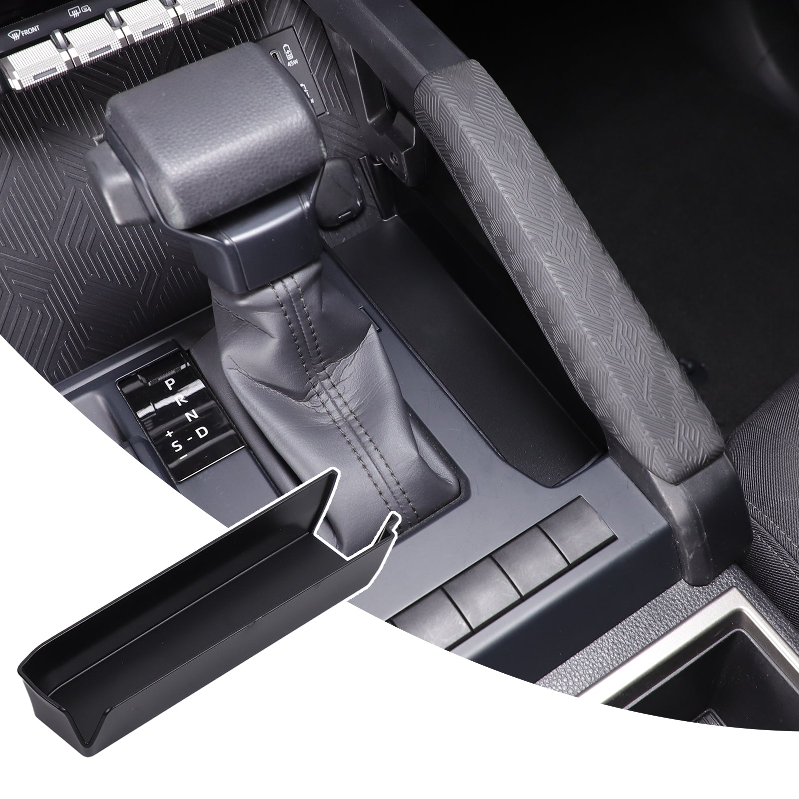 Center Console Organizer Compatible with Toyota Tacoma 2024-2026, Center Console Right Side Storage Box