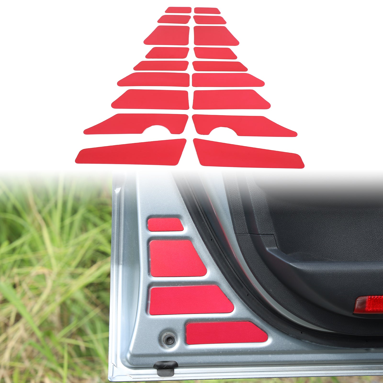 Car Inner Door Panel Cover Trim Compatible with Toyota Tacoma 2024-2026, Front Rear Door Panel Decorative Cover