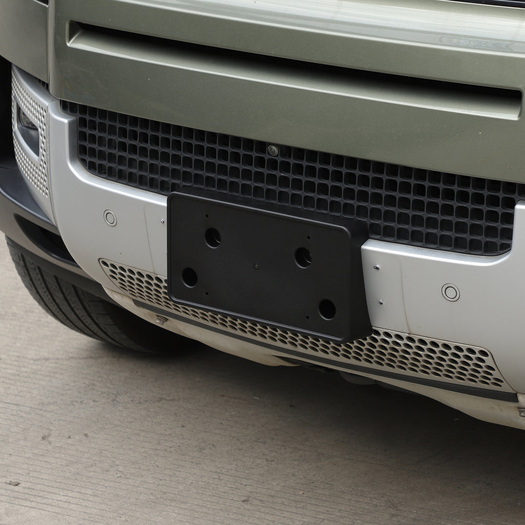 Front License Plate Frame Bracket Compatible with Land Rover Defender 2020-2026+