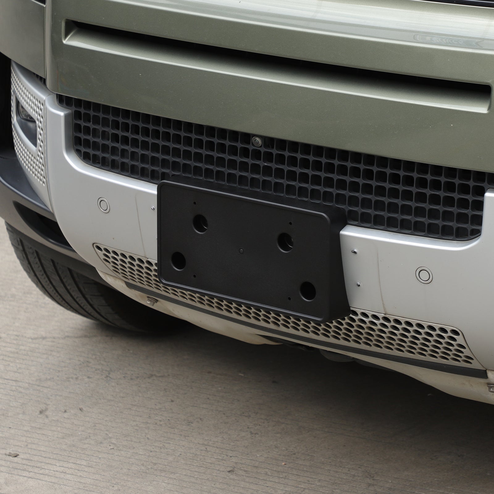 Front License Plate Frame Bracket Compatible with Land Rover Defender 2020-2026+