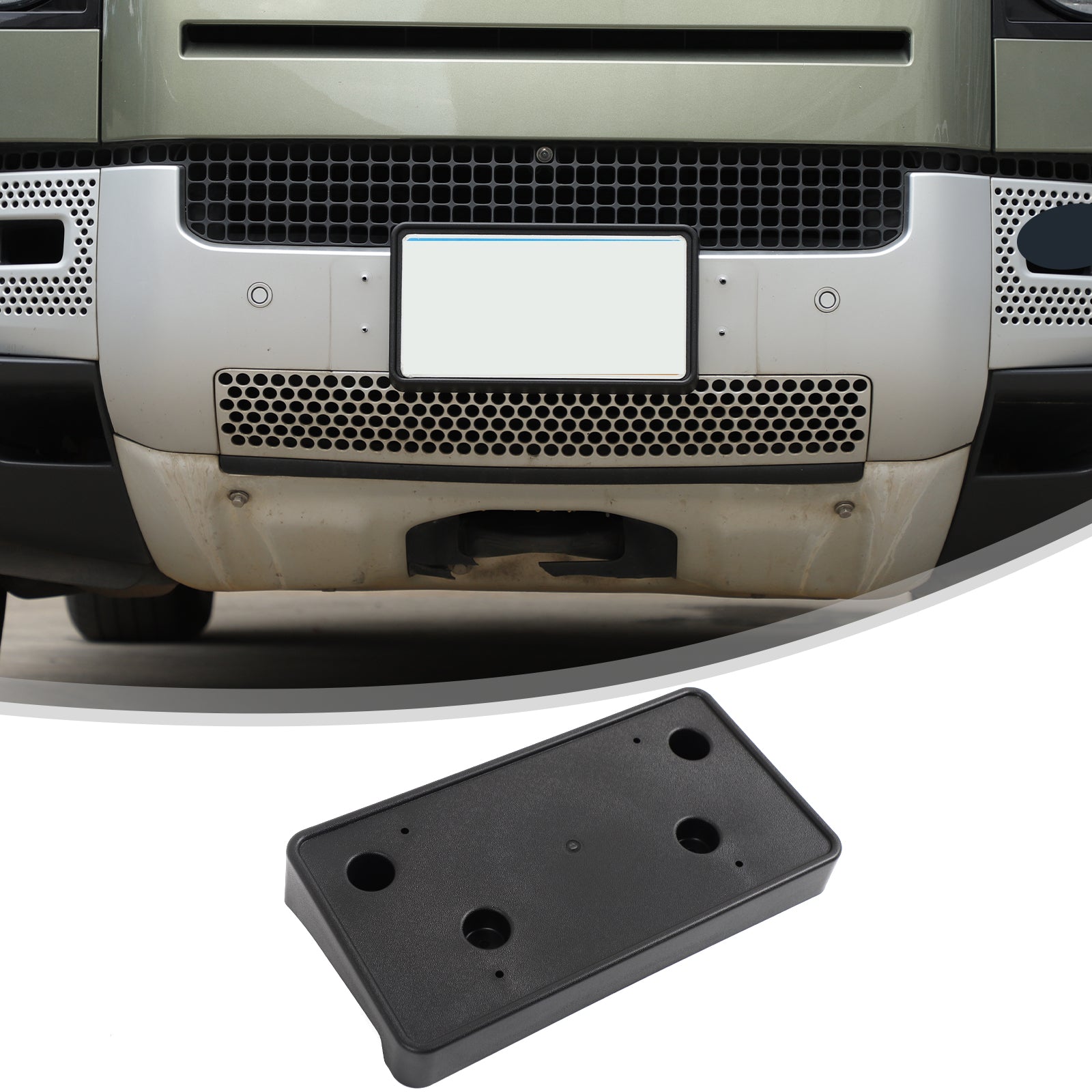 Front License Plate Frame Bracket Compatible with Land Rover Defender 2020-2026+