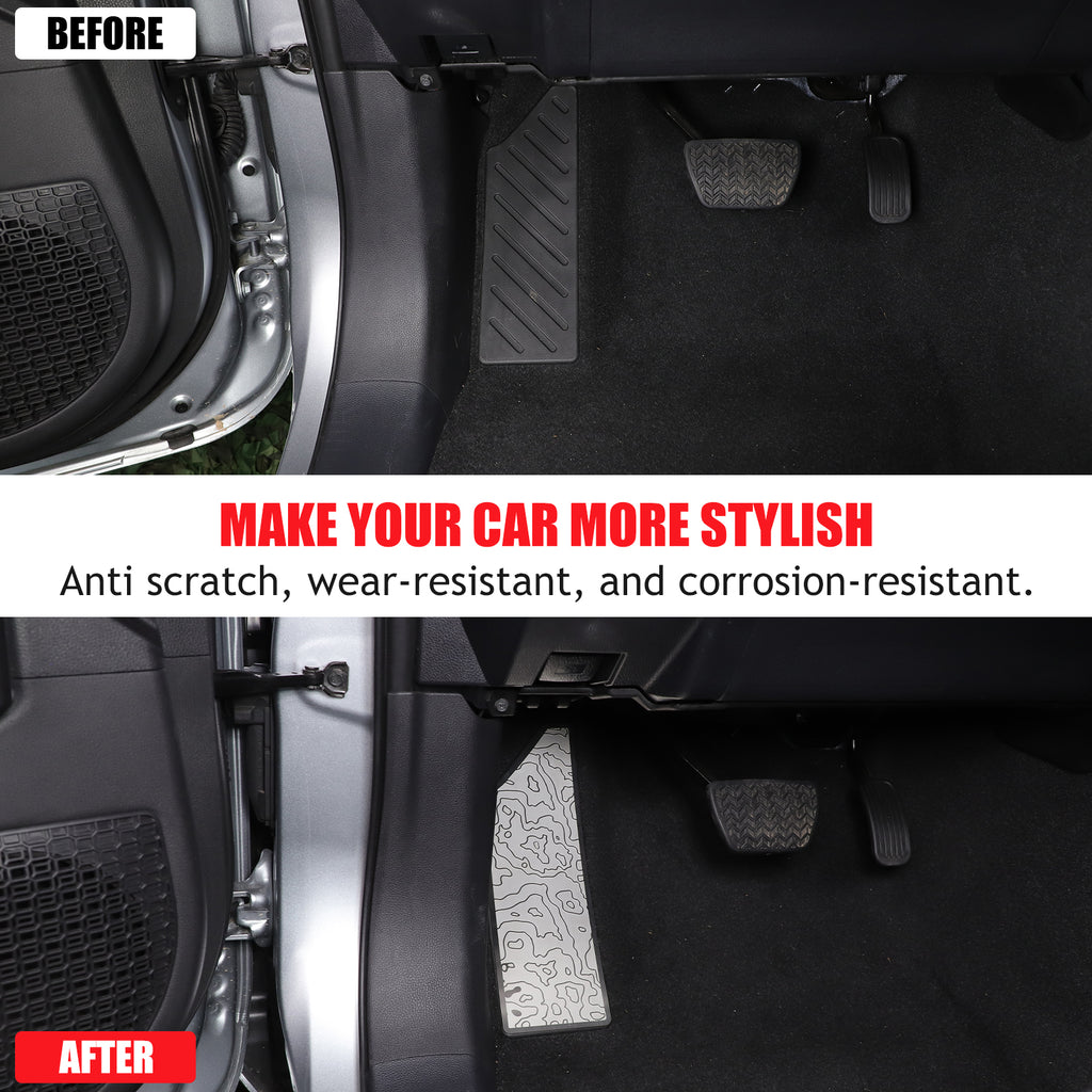 Car Foot Rest Pedal Trim Cover Compatible with Toyota Tacoma 2024 2025 2026