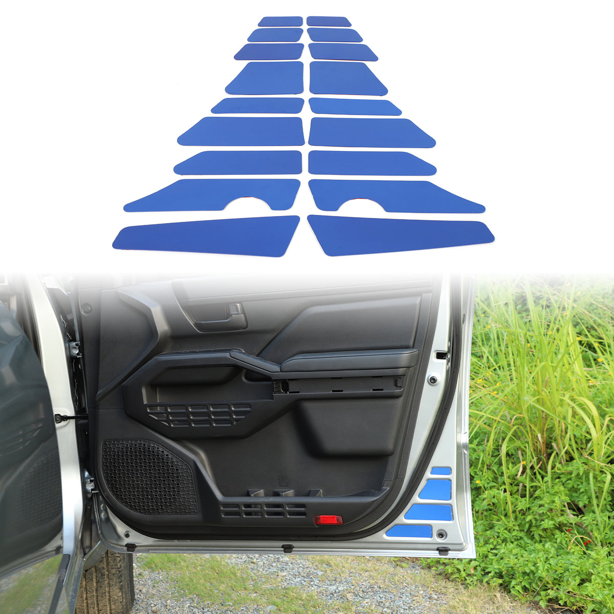 Car Inner Door Panel Cover Trim Compatible with Toyota Tacoma 2024-2026, Front Rear Door Panel Decorative Cover