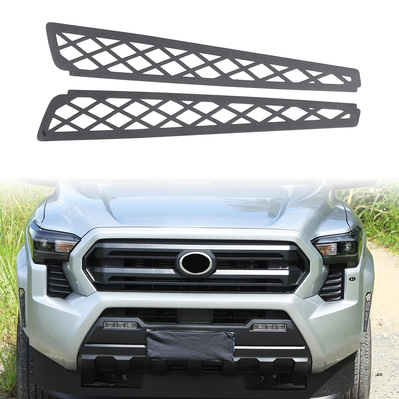 Front Grille Vent Metal Mesh Cover Net Compatible with Toyota Tacoma 2024 2025 2026 SR SR5 Exterior Decoration Accessories