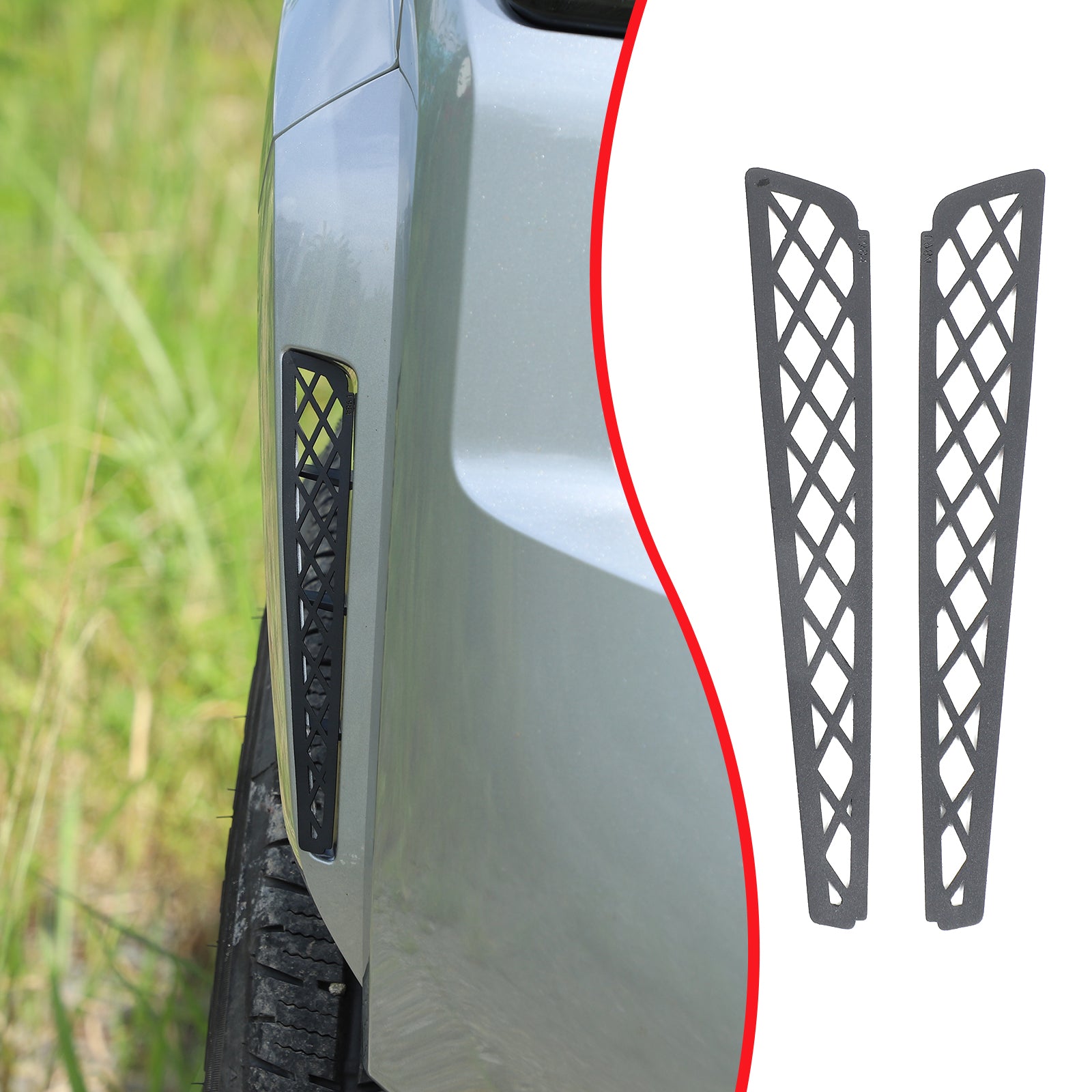 Front Grille Vent Metal Mesh Cover Net Compatible with Toyota Tacoma 2024 2025 2026 SR SR5 Exterior Decoration Accessories