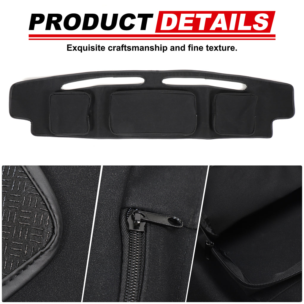 Dash Cover Mat Compatible with Hummer H3 2005-2009 Dashboard Pad Carpet Center Console Sun Shade Cover with Storage Bag, Keeps Your Vehicle Cool