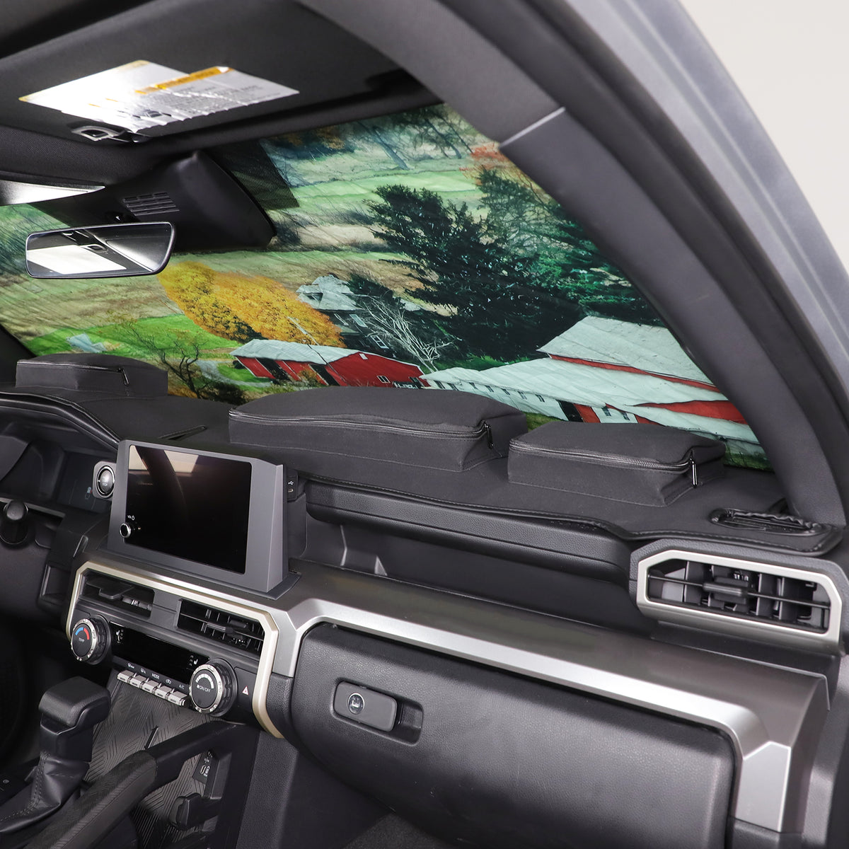 Dashboard Cover Mat Compatible with Toyota Tacoma 2024-2026, Car Dash Cover Nonslip Dash Mat Pad Sunshade Glare UV Rays Protector Accessories