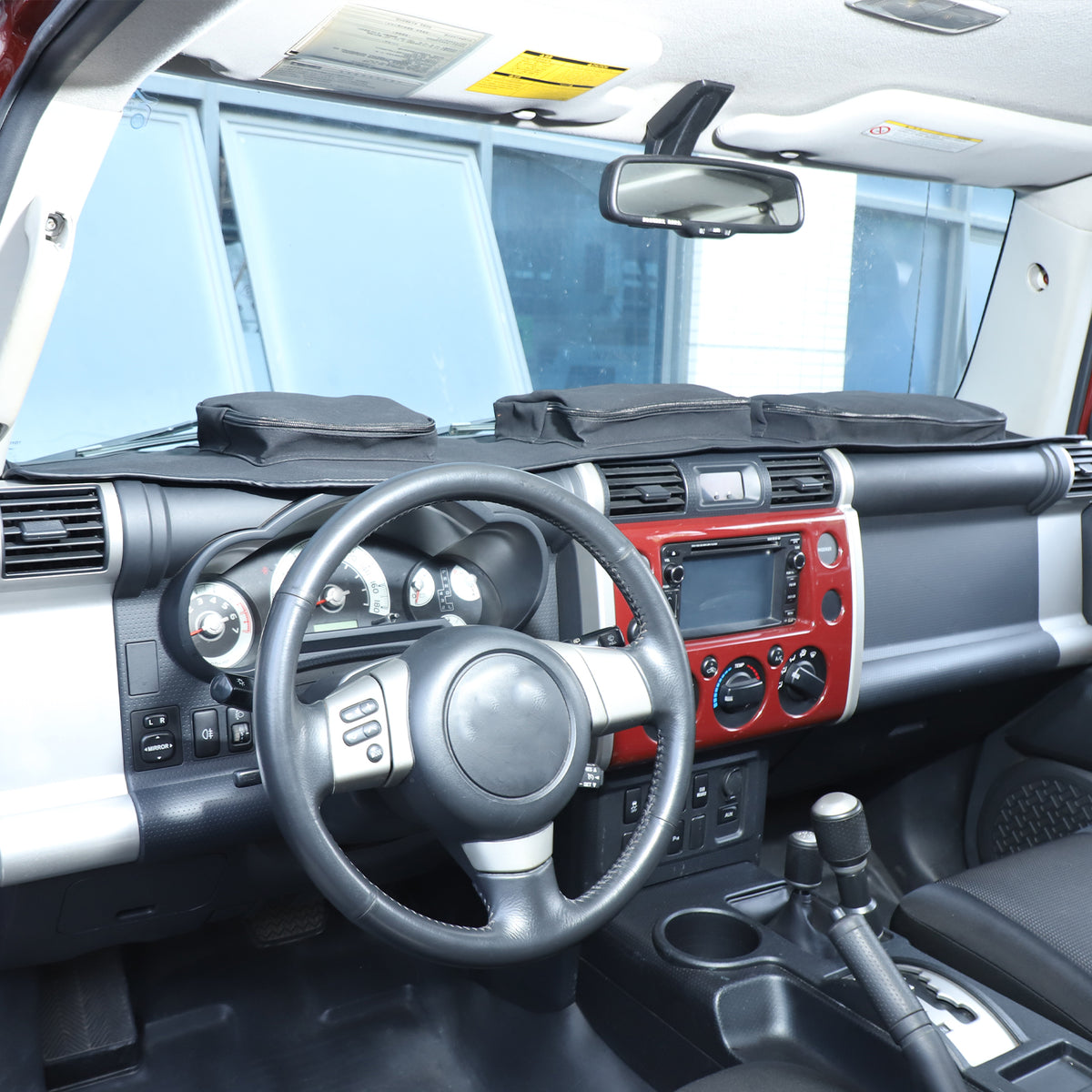 Dashboard Cover Mat Compatible with Toyota FJ Cruiser 2007-2021, Car Dash Cover Nonslip Dash Mat Pad Sunshade Glare UV Rays Protector Accessories