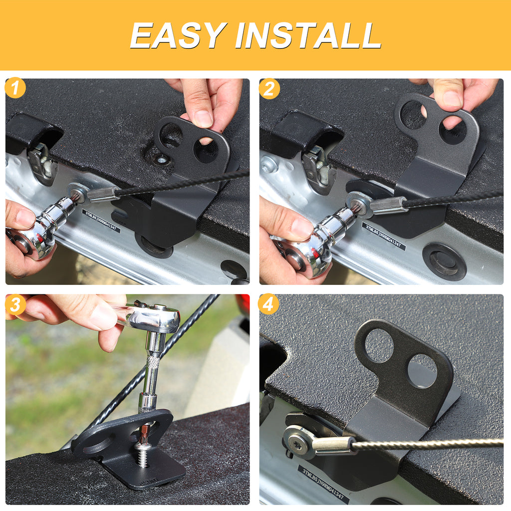Tie Down Anchor Compatible with Toyota Tacoma 2024 2025 2026, Truck Bed Tailgate Extension Anchor