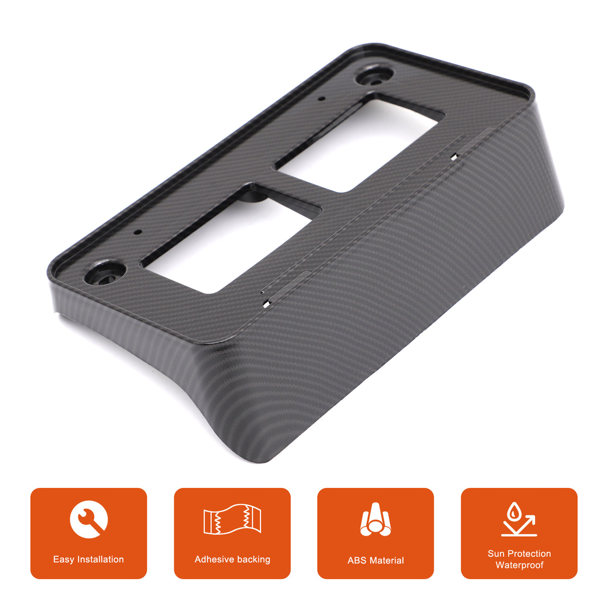 Car Front License Plate Frame Bracket for Toyota Tundra 2022-2026 ABS Front License Plate Tag Holder Mounting Mount Adapter Bumper Bracket Frame Trim Cover Tag Holder Replacement Accessories