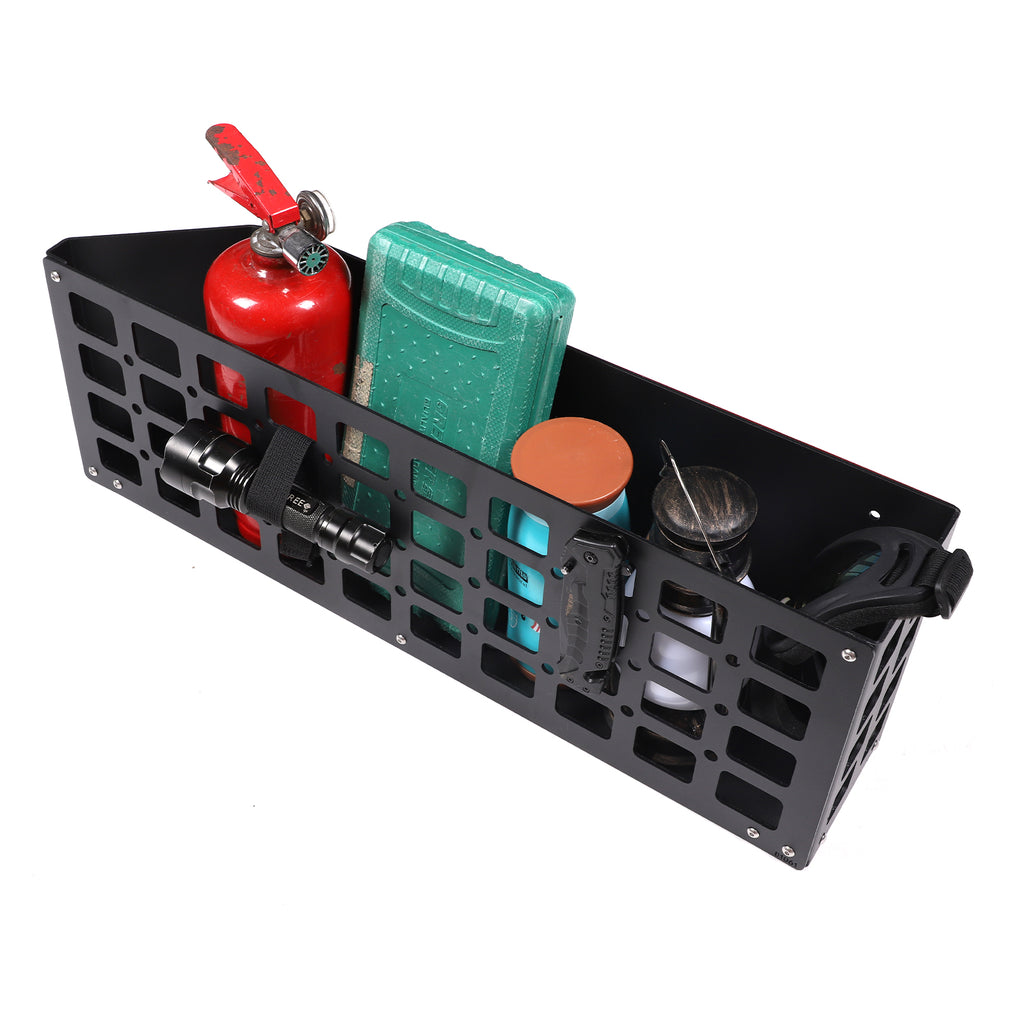 Trunk Storage Basket Compatible with Toyota Tacoma 2024 2025 2026, Aluminum Alloy Cargo Trunk Organizer Accessories