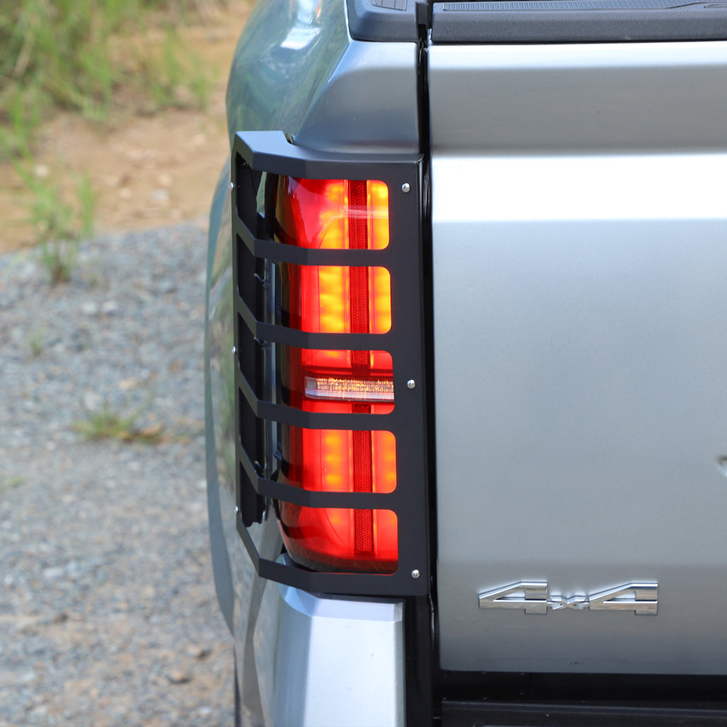 Car Rear Tail Light Trim Bezel Cover Compatible with Toyota Tacoma 2024 2025 2026, Not Fit Power Tailgate