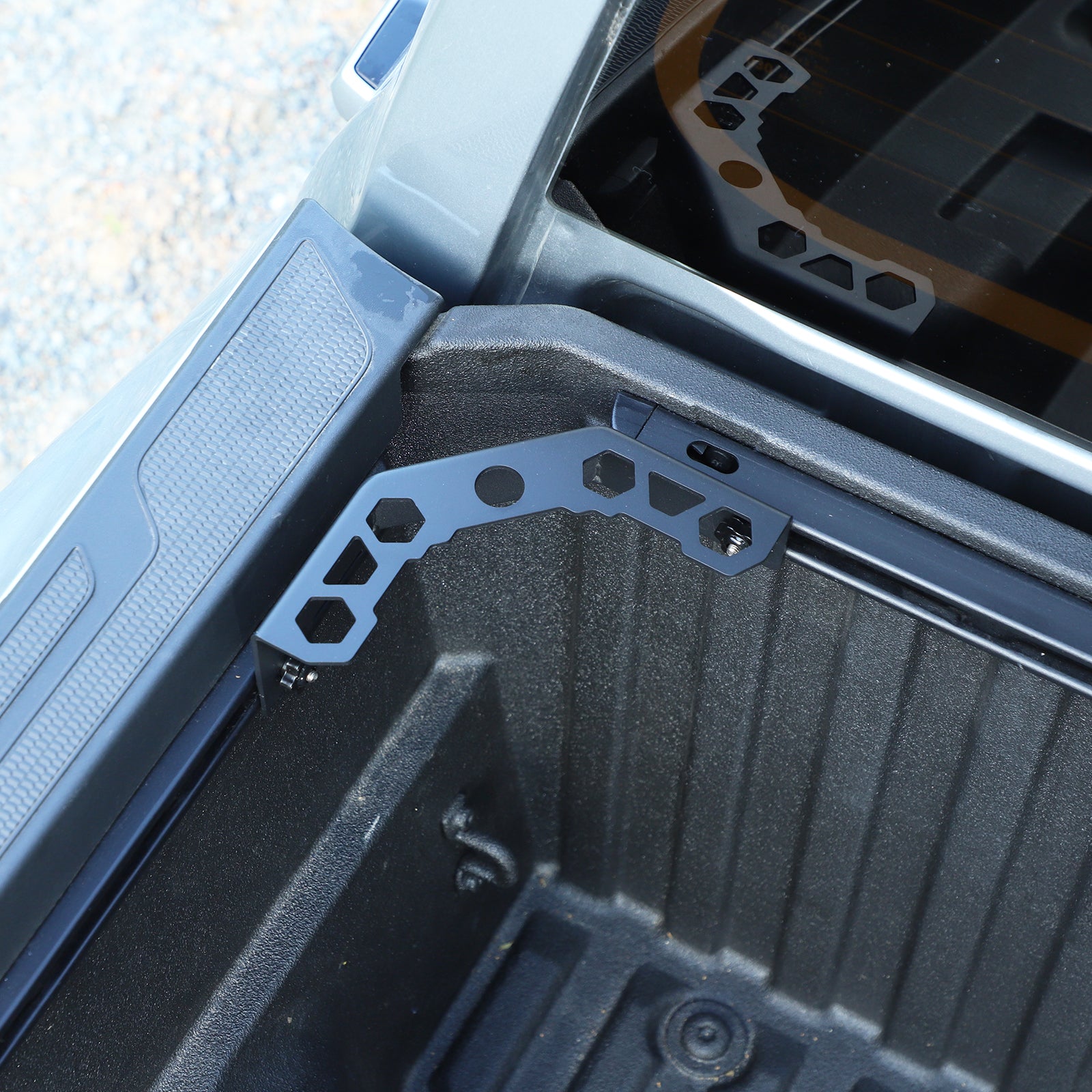 Bed Rail Corner Gusset Compatible with Toyota Tacoma 2024 2025 2026, Front Tie Down Anchor Mounting Bracket Tie Down Brackets