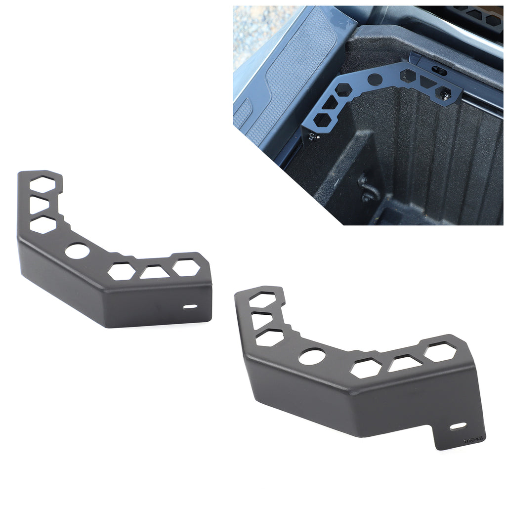 Bed Rail Corner Gusset Compatible with Toyota Tacoma 2024 2025 2026, Front Tie Down Anchor Mounting Bracket Tie Down Brackets