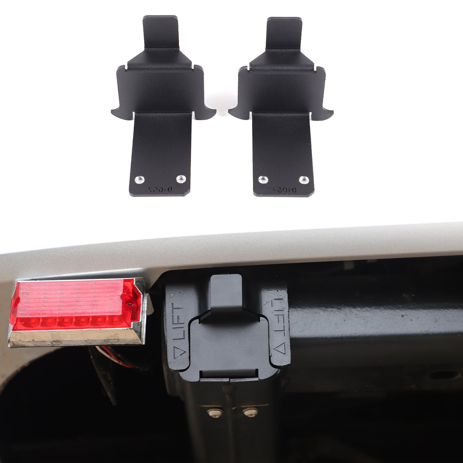 Car Rear Bumper Tow Hook Cover Compatible with Toyota Tacoma 2024-2026, Trailer Hitch Cover Tube Plug Insert Receiver Tube Hitch Plug Trailer Receiver Protection Accessories