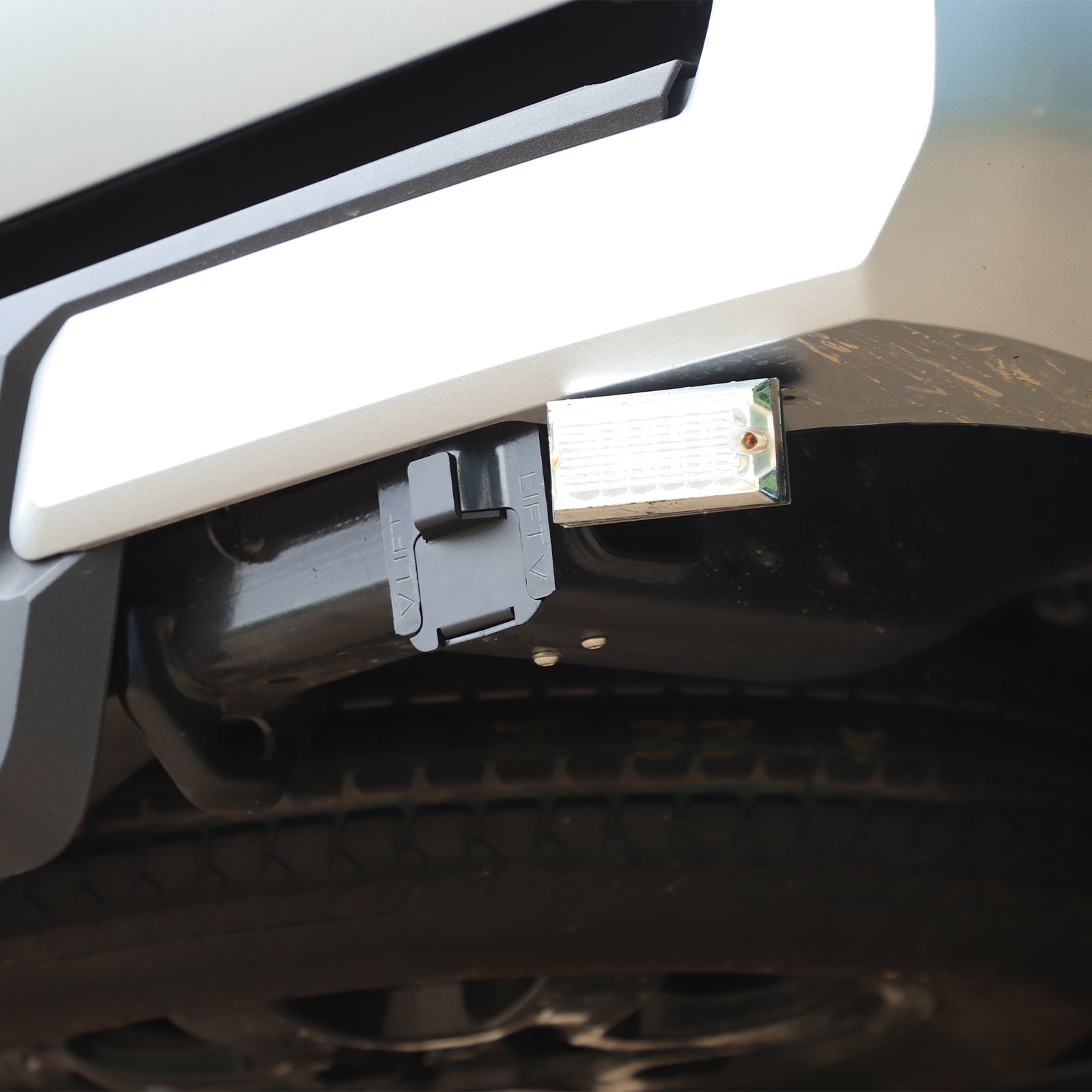 Car Rear Bumper Tow Hook Cover Compatible with Toyota Tacoma 2024-2026, Trailer Hitch Cover Tube Plug Insert Receiver Tube Hitch Plug Trailer Receiver Protection Accessories