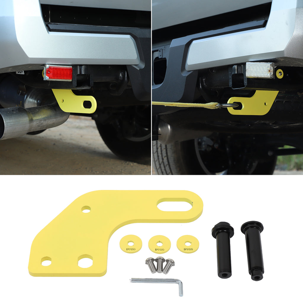 Rear Tow Hook Compatible with Toyota Tacoma 2024 2025 2026 Rear Tow Hooks Recovery Points Hooks Trailer Hitch Ring Car Exterior Accessories Carbon Steel 1PCS