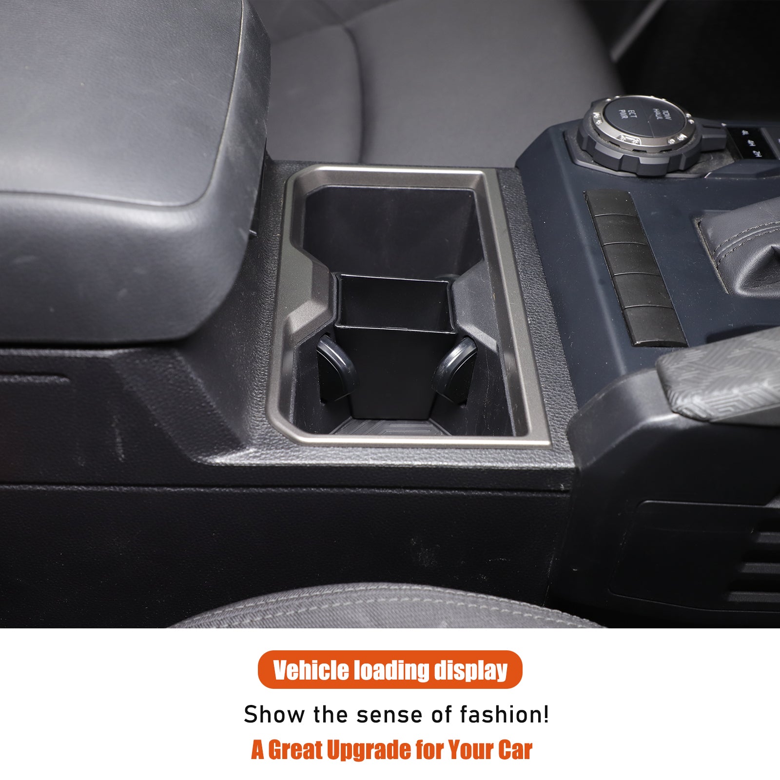 Center Console Cup Holder Divider Stroage Box Compatible with Toyota Tacoma 2024 2025 2026