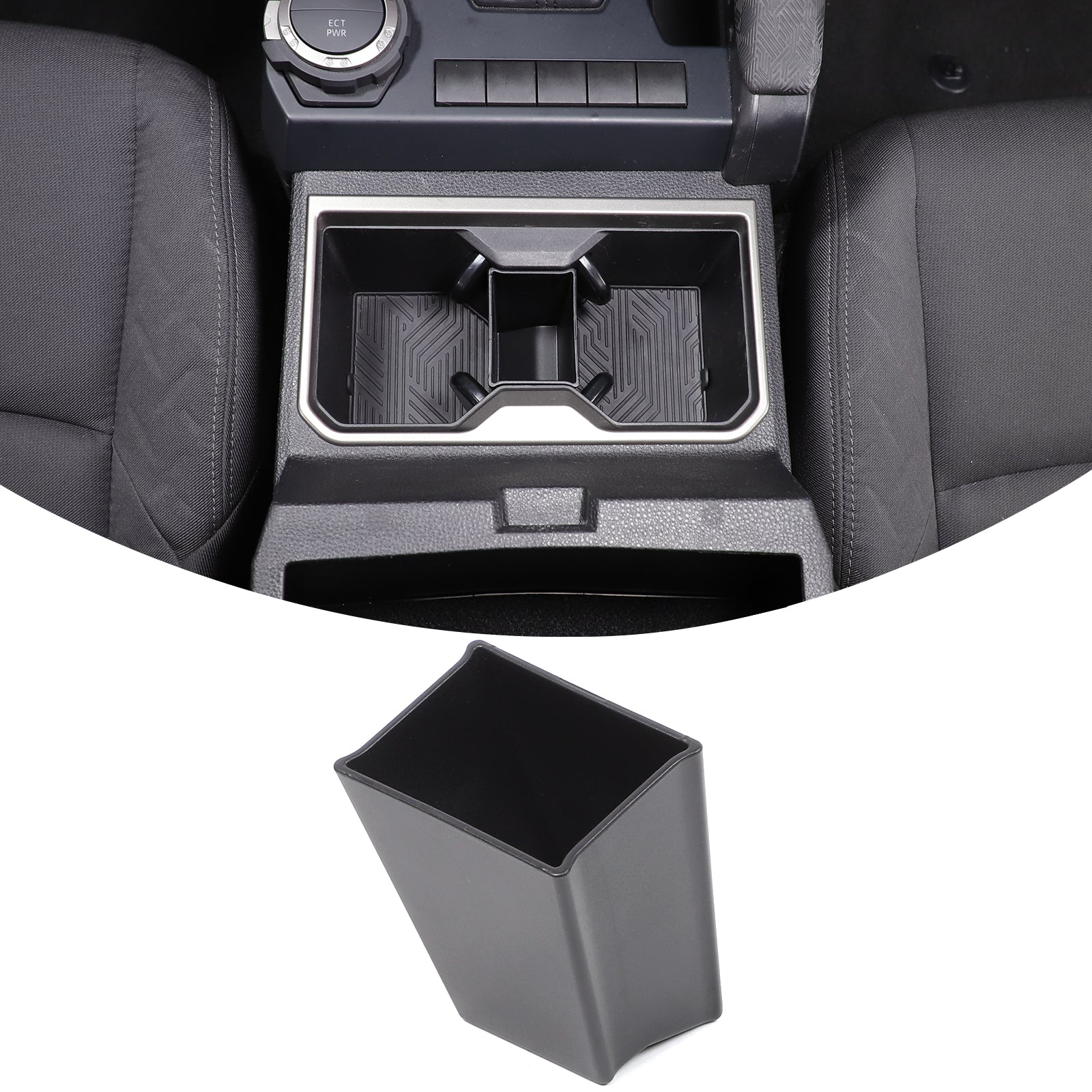 Center Console Cup Holder Divider Stroage Box Compatible with Toyota Tacoma 2024 2025 2026