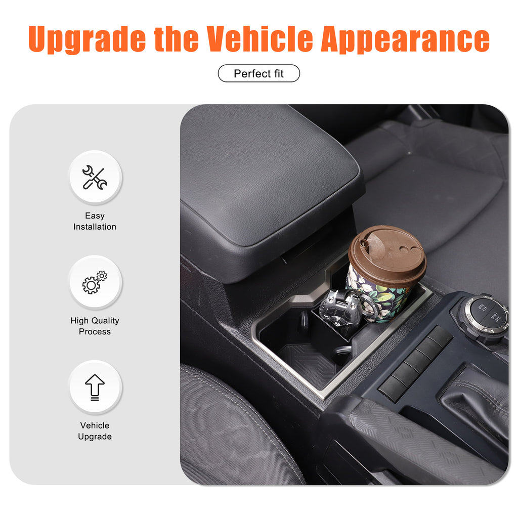 Center Console Cup Holder Divider Stroage Box Compatible with Toyota Tacoma 2024 2025 2026