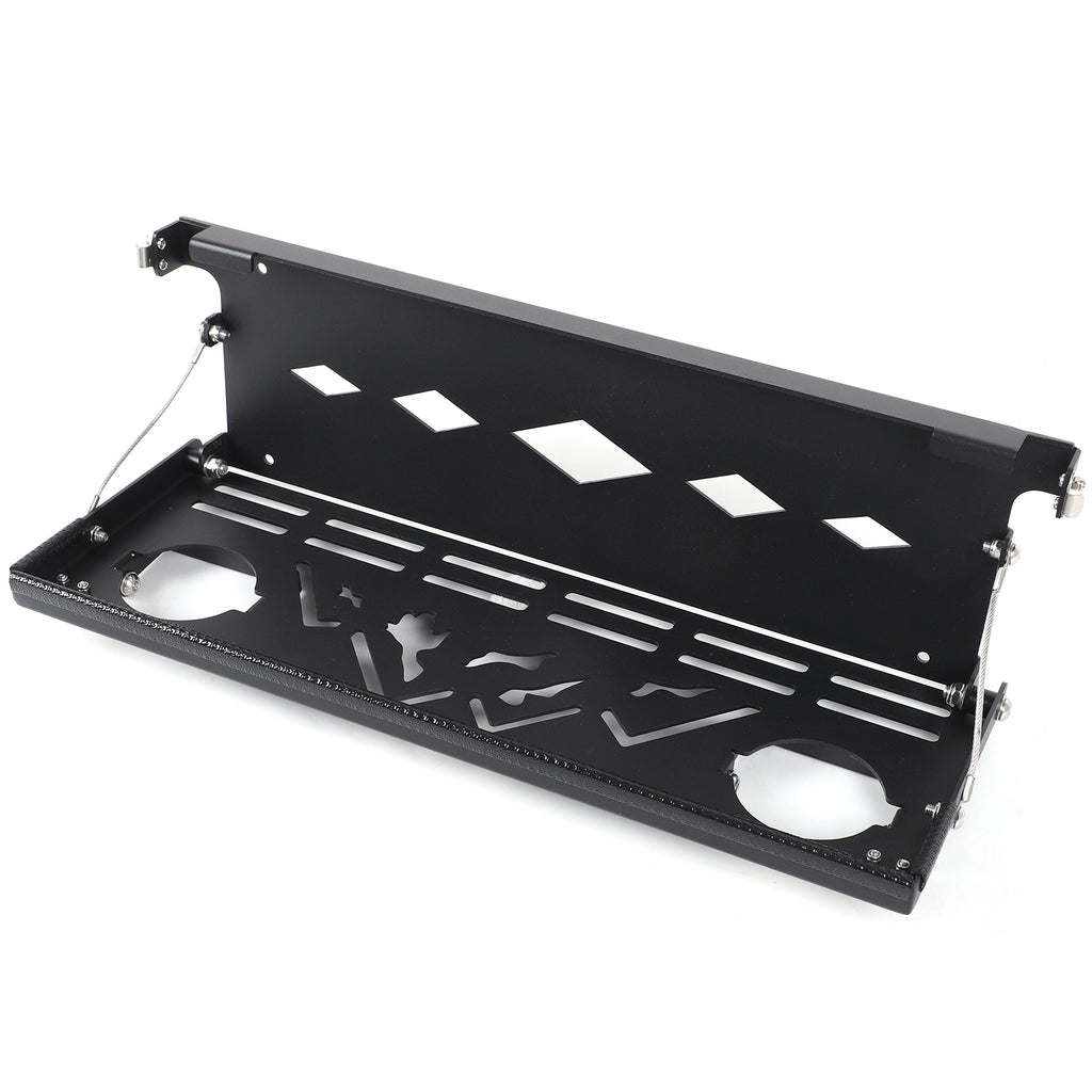 Co-Pilot Storage Shelf Compatible with Toyota FJ Cruiser 2007-2021, Passenger Foldable Storage Tray Organizer