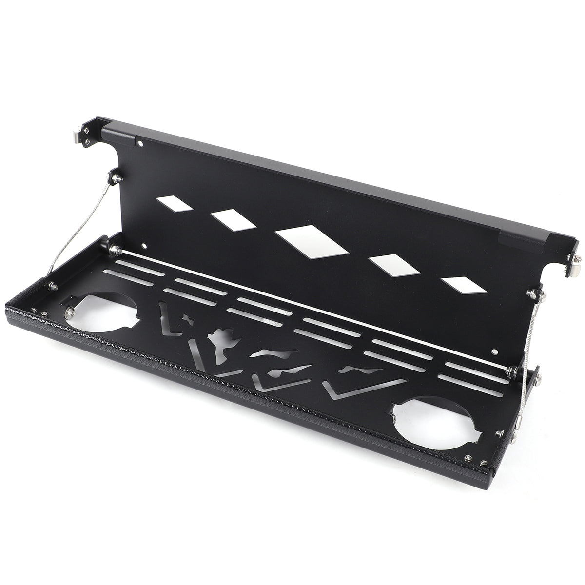 Co-Pilot Storage Shelf Compatible with Toyota FJ Cruiser 2007-2021, Passenger Foldable Storage Tray Organizer