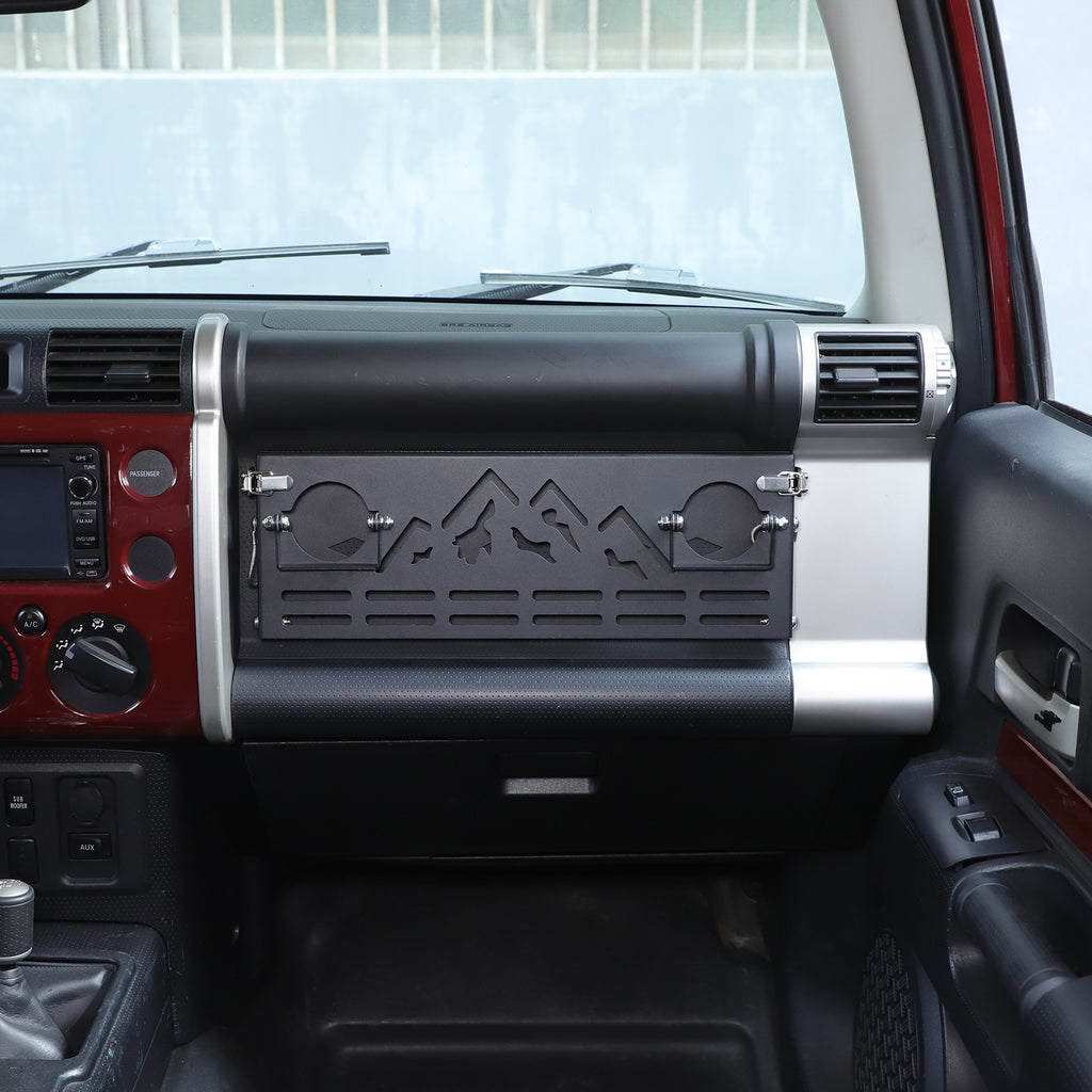 Co-Pilot Storage Shelf Compatible with Toyota FJ Cruiser 2007-2021, Passenger Foldable Storage Tray Organizer