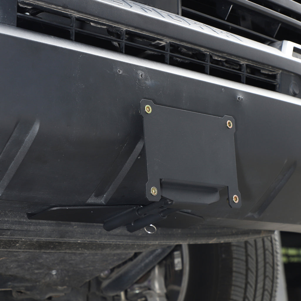 Front License Plate Frame Bracket Compatible with Toyota Tundra 2022-2026, Car Quick Release Front License Plate Frame Holder Bolt Mounting Adapter Replacement Accessories
