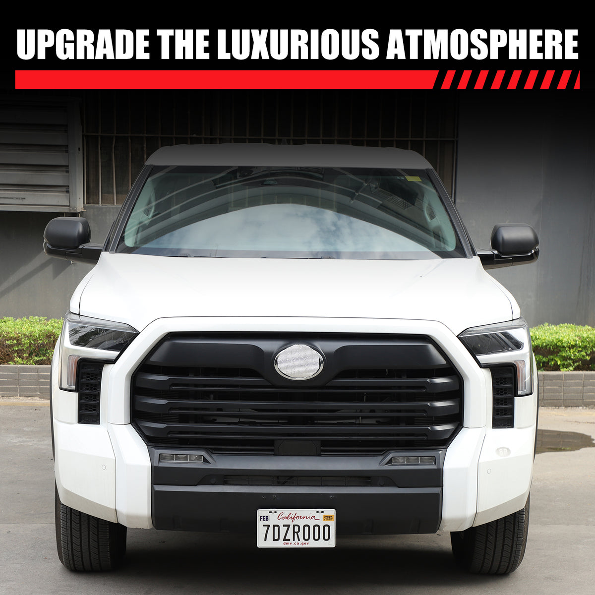 Front License Plate Frame Bracket Compatible with Toyota Tundra 2022-2026, Car Quick Release Front License Plate Frame Holder Bolt Mounting Adapter Replacement Accessories