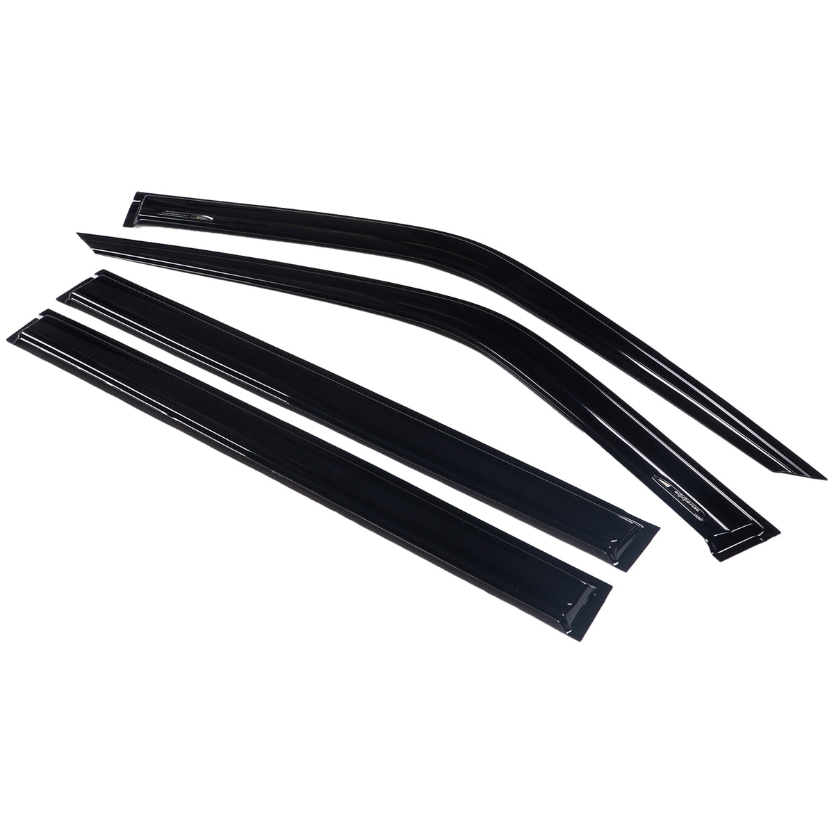 4pcs Original Window Visors Compatible with 23+ FormulaLeopard 5 Extra Durable Tape-on, UV Protection Rain Guard, Dark Smoke, In-Channel Style, Original Vent Wind Deflector