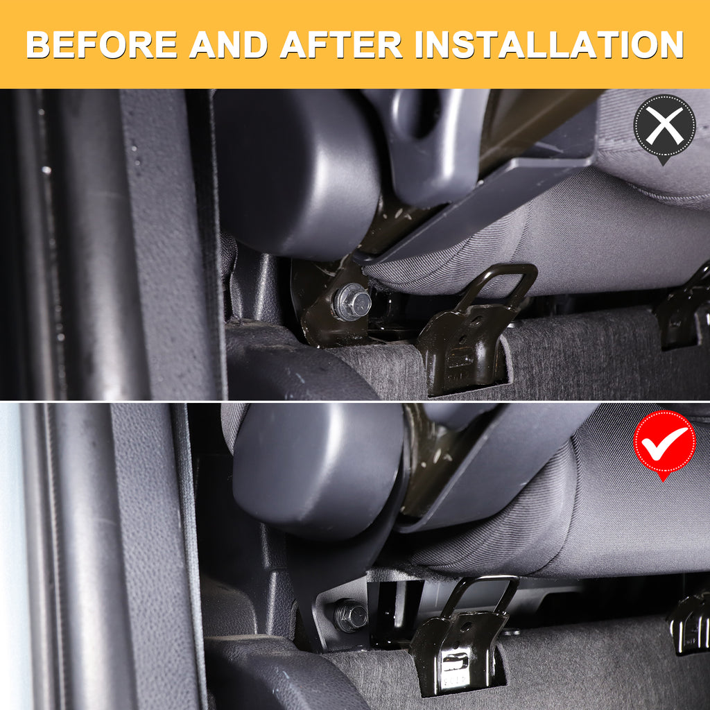 Rear Seat Backrest Angle Adjustment Bracket Compatible with Toyota Tacoma 2024 2025 2026 Carbon Steel Rear Row Seat Recline Angle Adjustment Bracket‌ Accessories 4PCS