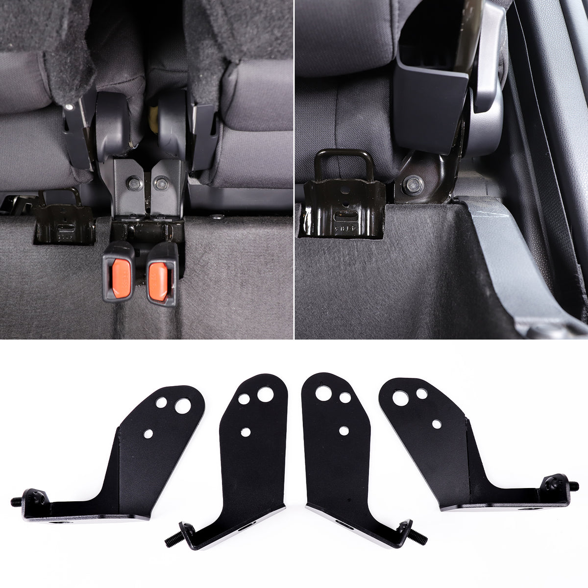 Rear Seat Backrest Angle Adjustment Bracket Compatible with Toyota Tacoma 2024 2025 2026 Carbon Steel Rear Row Seat Recline Angle Adjustment Bracket‌ Accessories 4PCS