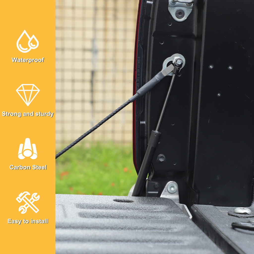 Tailgate Assist Compatible with Toyota Tacoma 2024 2025 2026, No-Drill Tailgate Shocks Accessories