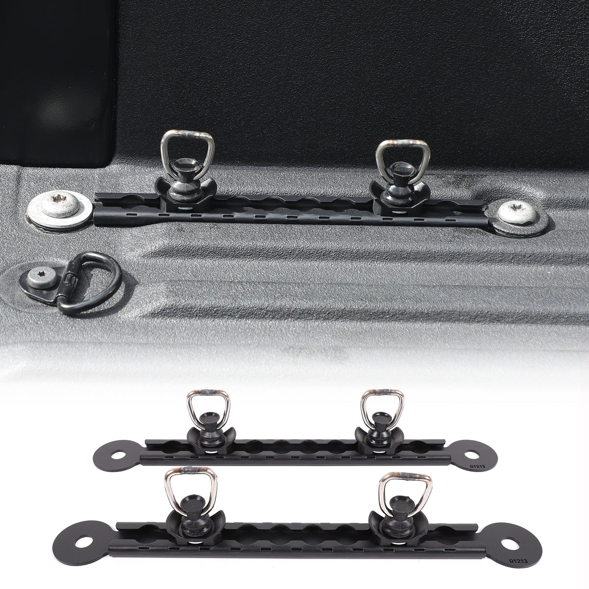 L-Track Rail Cargo Control L Track Tie Down System Compatible with Toyota Tacoma 2024-2026