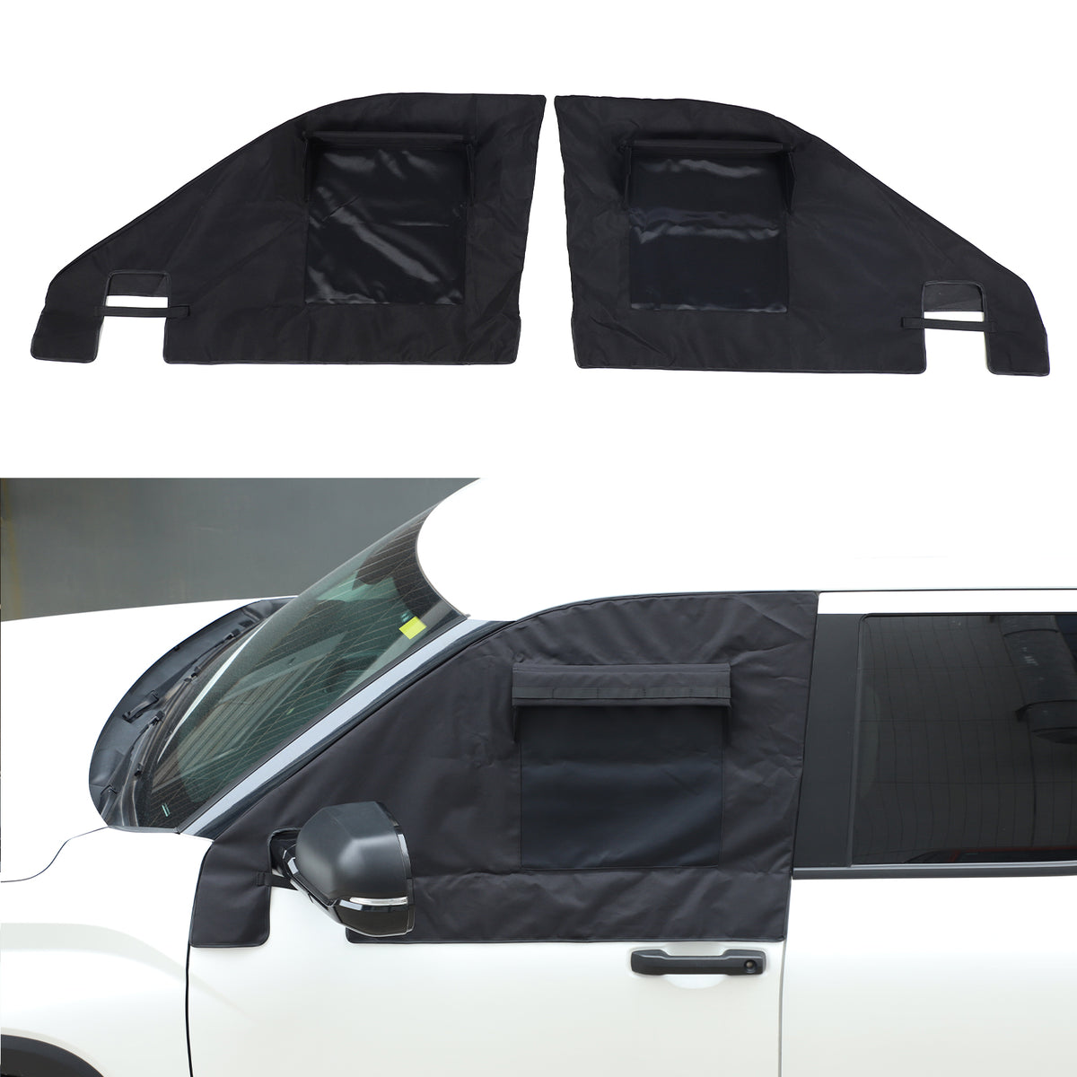 Car Window Shade Compatible with Toyota Tundra 2022-2026, Front Rear Mesh Side Window Sun Shade Glare Shield and UV Rays Protection