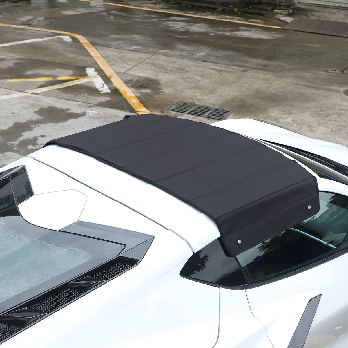 Car Temporary Sport Targa Top Compatible with Chevrolet Corvette C8 2020-2026 Accessories Targa Top Sunshade Protect