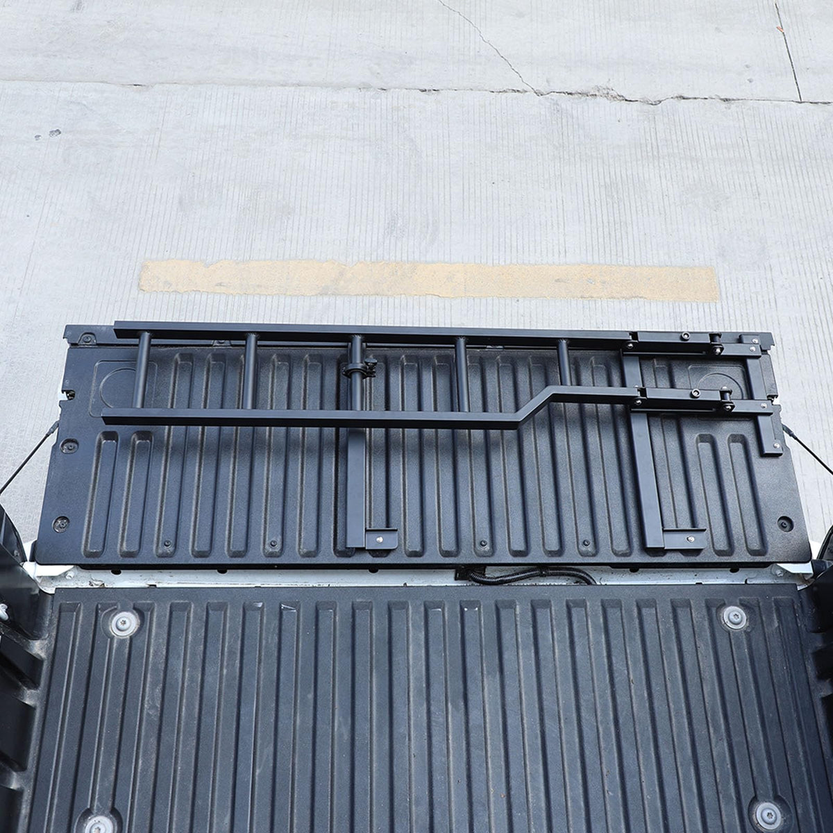 Truck Tailgate Ladder Compatible with Toyota Tundra 2022-2026, Car Tailgate Step Ladder Kit Climbing Foldable Tailgate Ladder Accessories